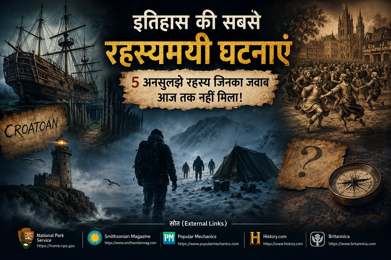इतिहास की सबसे रहस्यमयी घटनाएं और 5 अनसुलझे रहस्य