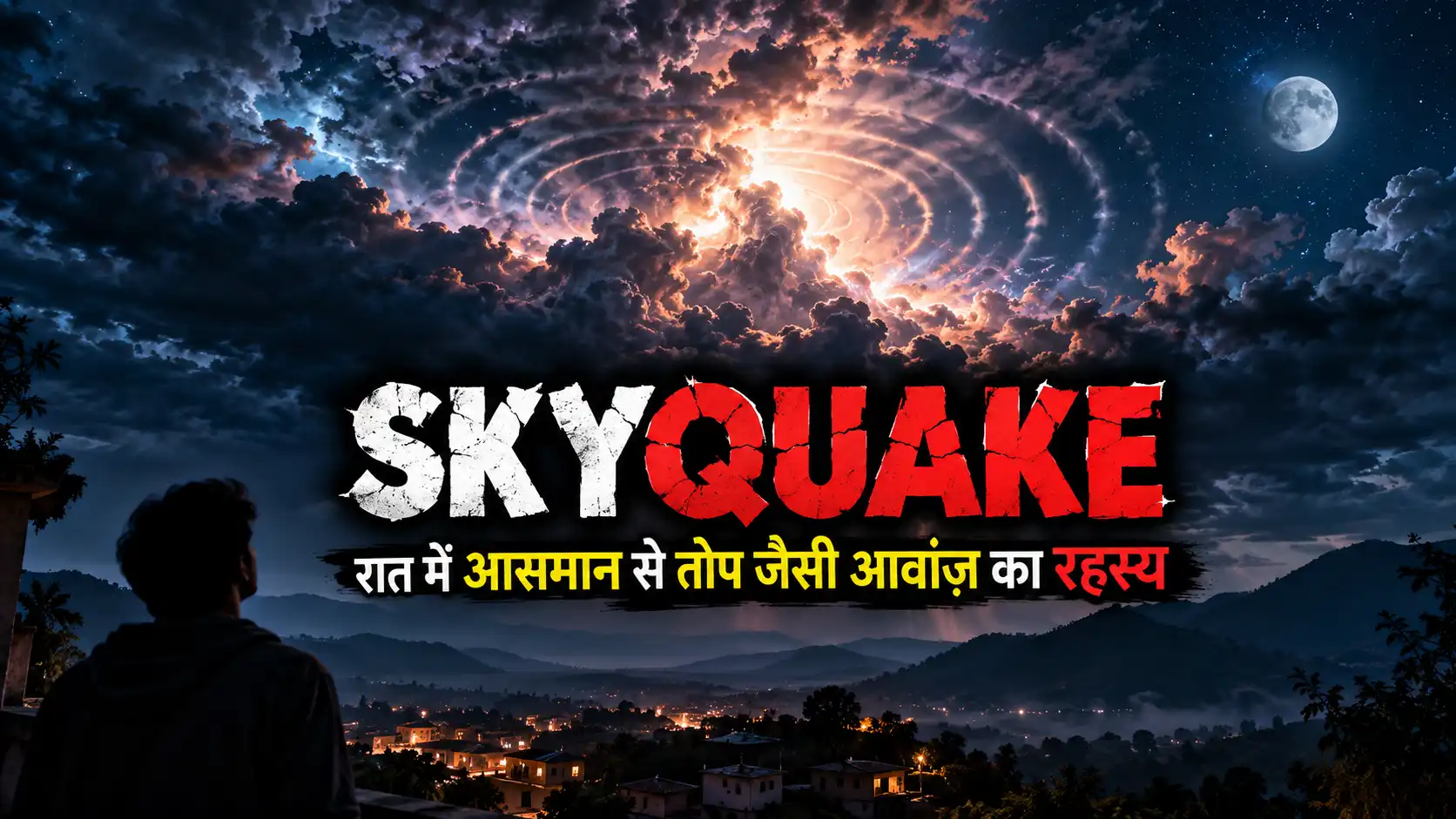 रात के आसमान में रहस्यमयी धमाके जैसी आवाज़ और Skyquake का दृश्य